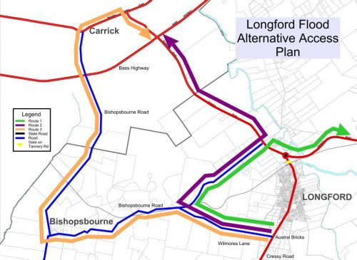 Longford Flood Alternative Access Plan